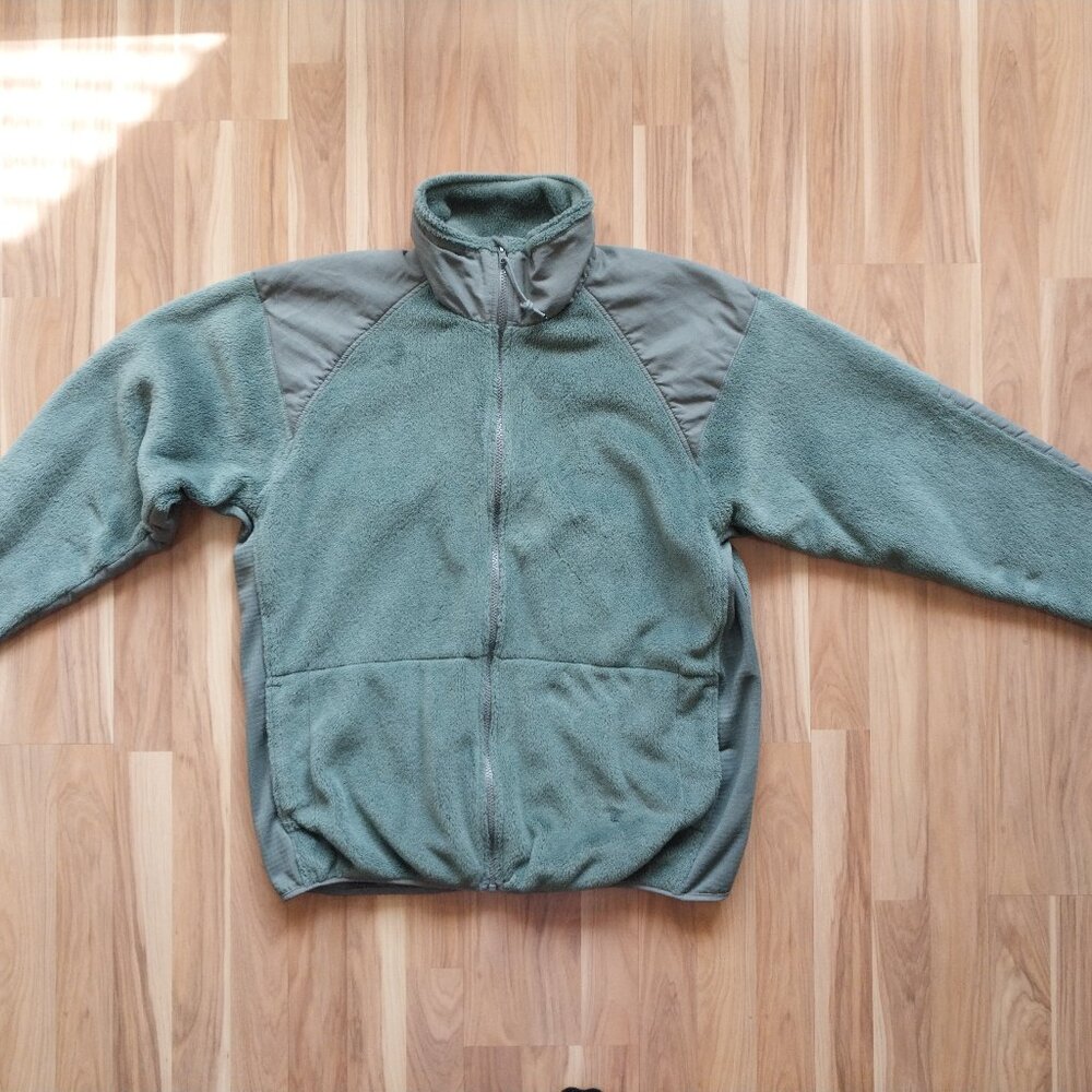 US Military Gen III Polartec Fleece Jacket Green ECWCS Level 3 Size Large Long